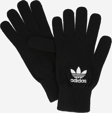 ADIDAS ORIGINALS Vingerhandschoenen in Zwart: voorkant