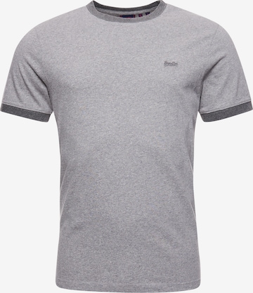 Superdry T-Shirt 'Ringer' in Grau: predná strana