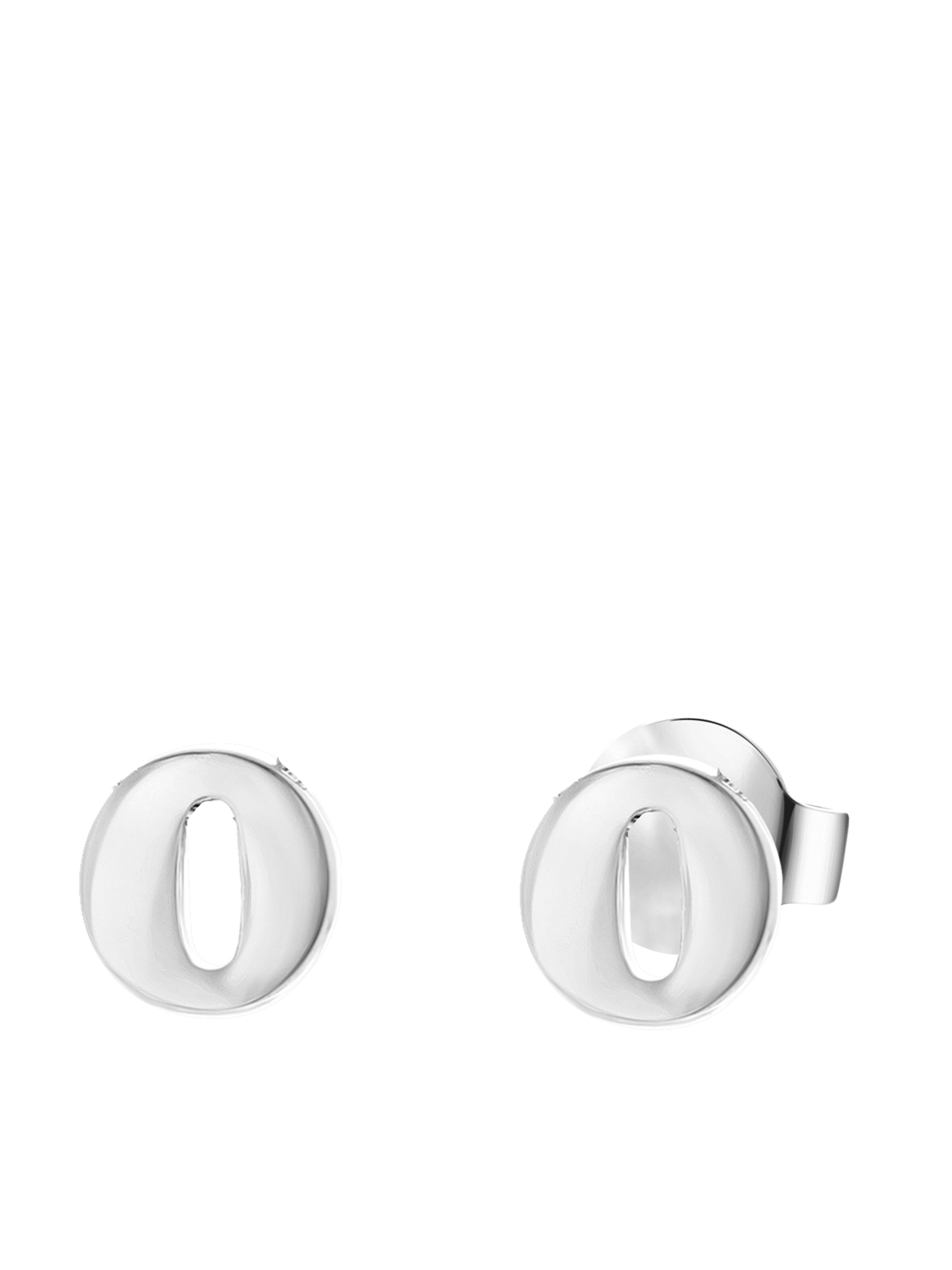 Lucardi Oorbellen in Zilver: voorkant