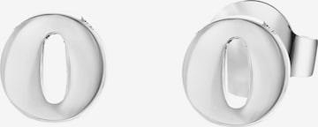 Boucles d'oreilles Lucardi en argent : devant