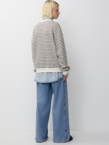 Pull&BearSweater majica - bijela boja