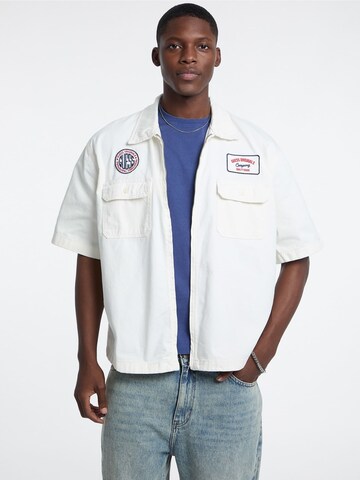 GUESS Regular fit Button Up Shirt in Beige