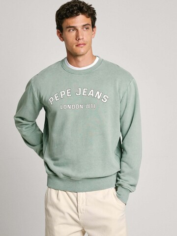 Felpa 'ALDRIDGE CREW' di Pepe Jeans in verde: frontale