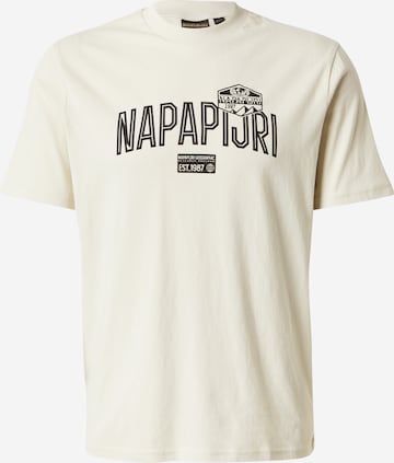 T-Shirt 'FUNES' NAPAPIJRI en beige : devant