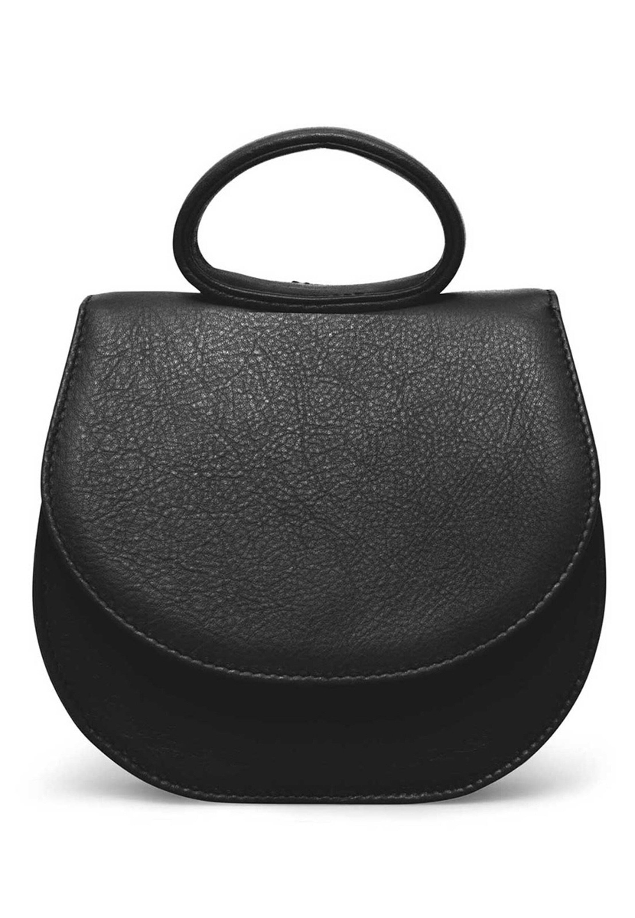 Gretchen Schultertasche 'Ebony Mini Loop Bag' in Schwarz: Vorderseite