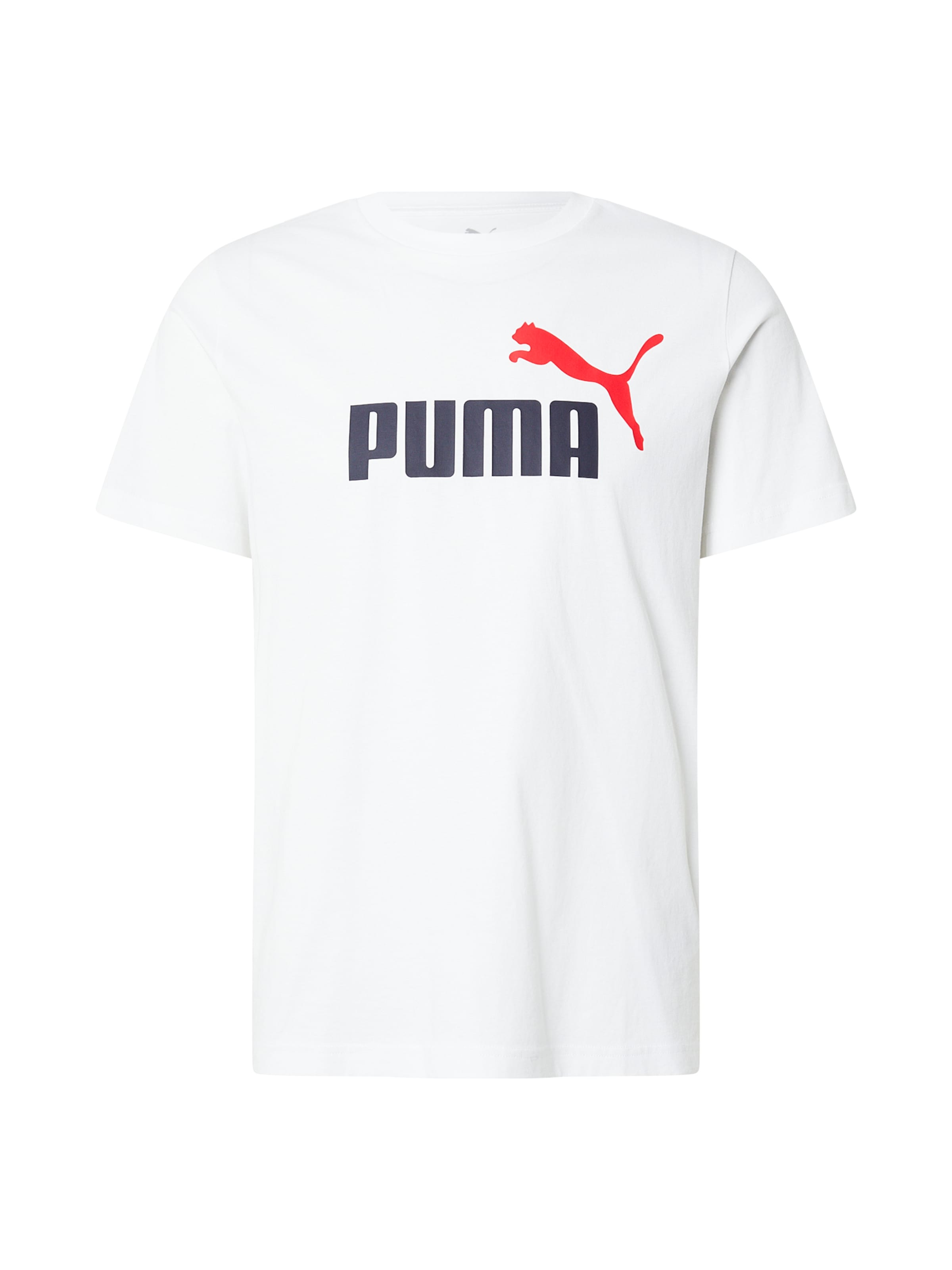 T-Shirt fonctionnel 'Essentials No. 1' PUMA en blanc : devant