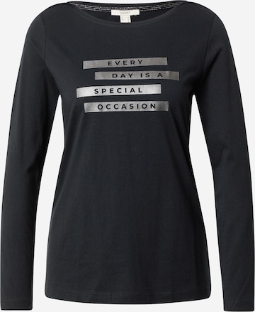 ESPRIT Shirt in Schwarz: front