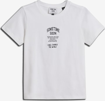 SOMETIME SOON - Camiseta 'Dimas' en blanco: frente