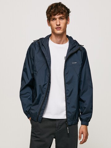 Pepe Jeans Between-Season Jacket 'Corbin' in Blue: front