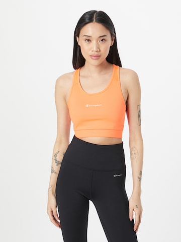 Champion Authentic Athletic Apparel Bustier Sport-BH in Apricot, Schwarz |  ABOUT YOU