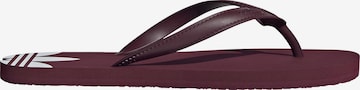 Tongs 'Adi Sun' ADIDAS ORIGINALS en rouge : devant