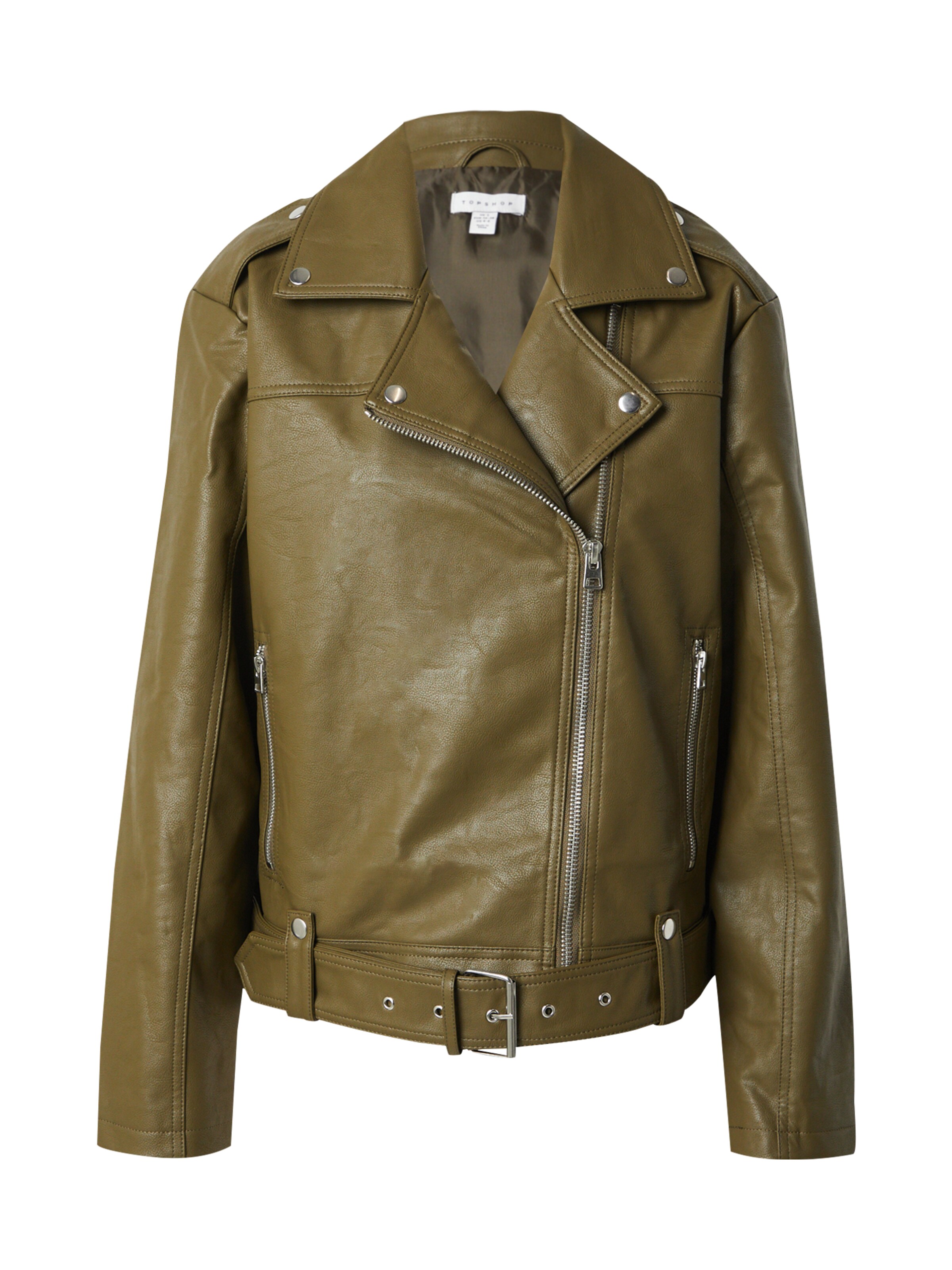 Veste mi-saison TOPSHOP en vert : devant