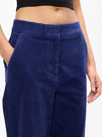 MSCH COPENHAGEN Wide leg Trousers 'Geggo' in Blue