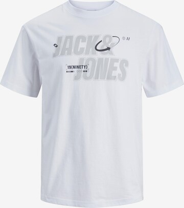 Tricou 'BLACK' de la JACK & JONES pe alb: față