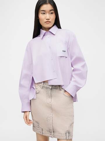 Moschino Jeans Bluse in Lila