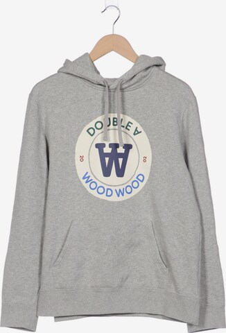 WOOD WOOD Sweatshirt & Zip-Up Hoodie in M in Grey: front