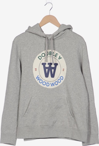 WOOD WOOD Sweatshirt & Zip-Up Hoodie in M in Grey: front