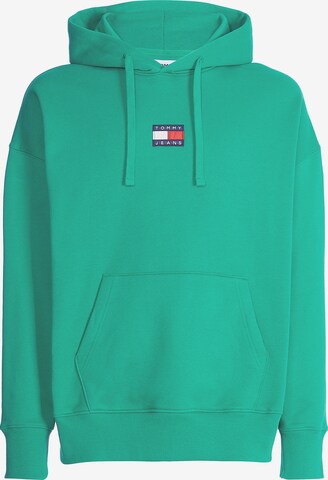 Sweat-shirt Tommy Jeans en vert : devant