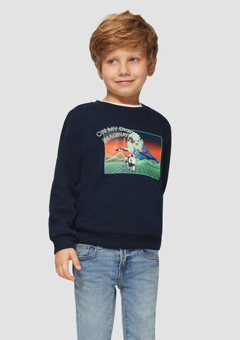 s.Oliver Sweatshirt in Blau: Vorderseite