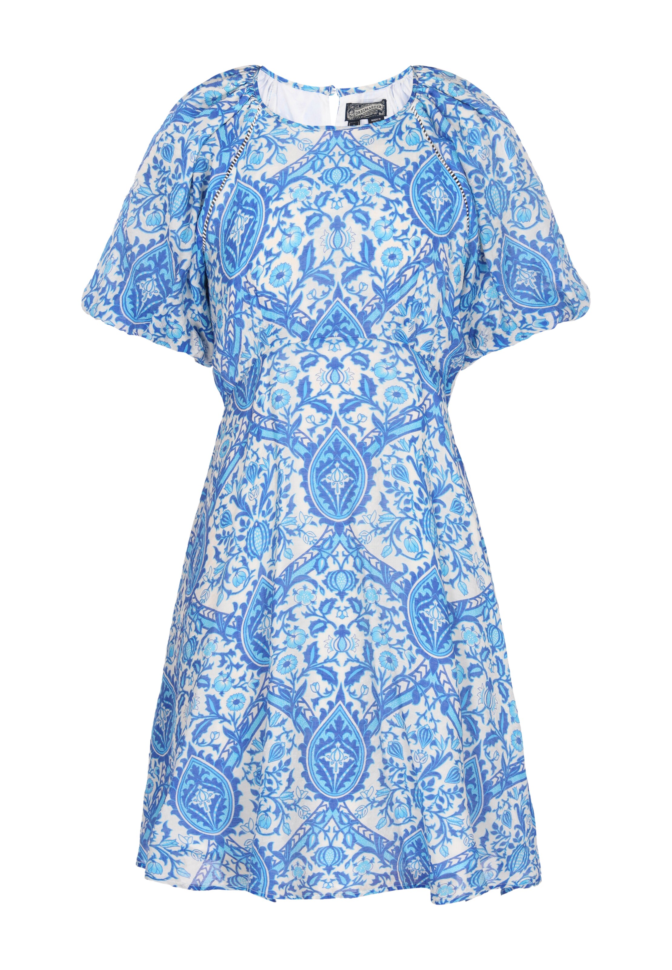 DreiMaster Vintage Φόρεμα σε μπλε / γαλάζιο / λευκό, Άποψη προϊόντος