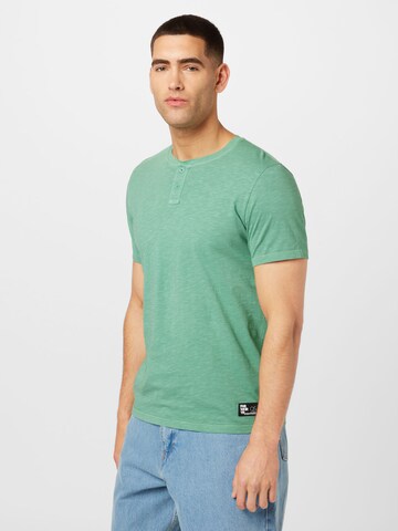 T-Shirt QS en vert : devant