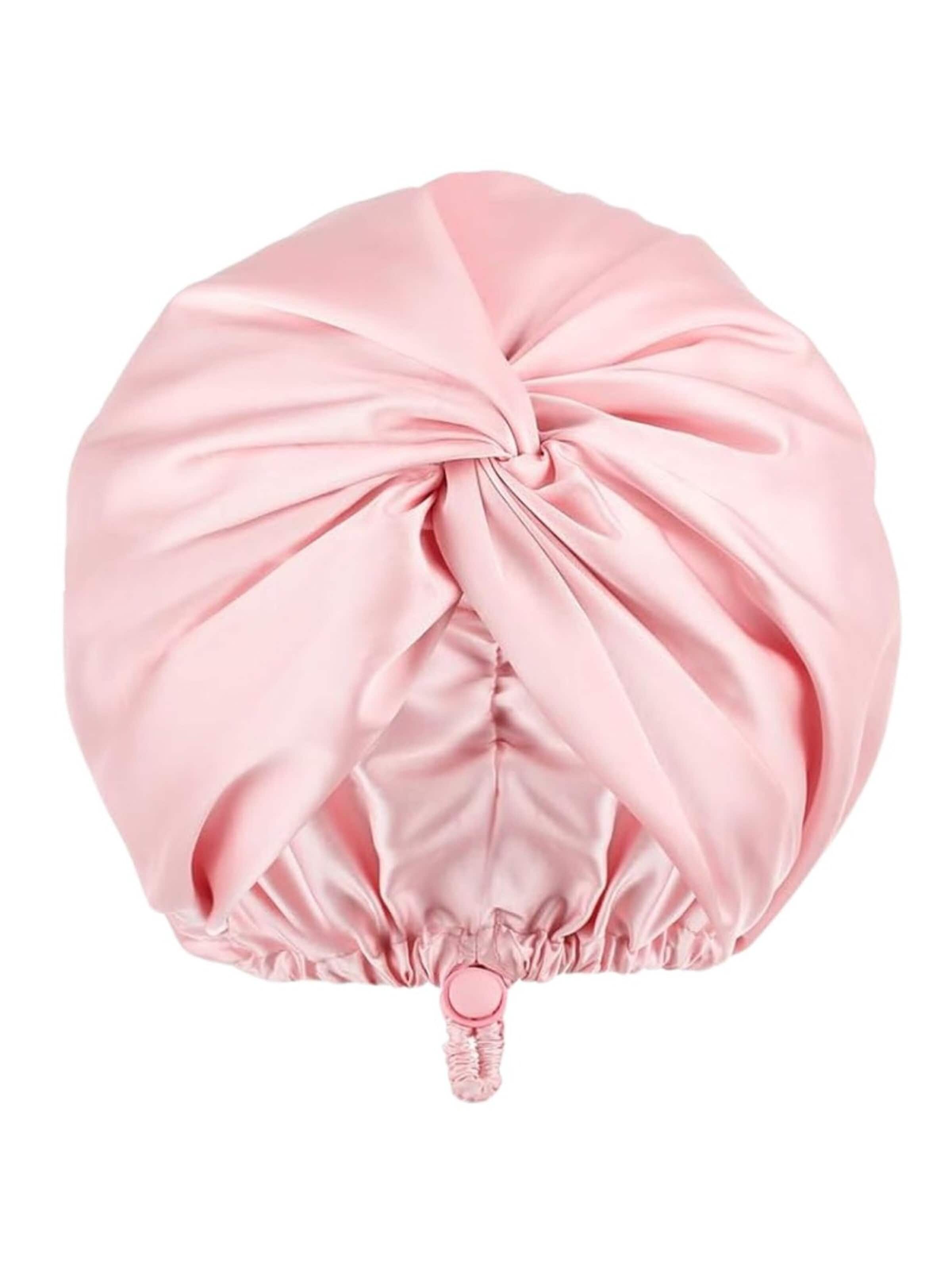 soho Hair accesoires Ornement pour cheveux 'Satin Turban Bonnet' en 53 × 53 cm en rose, Vue avec produit