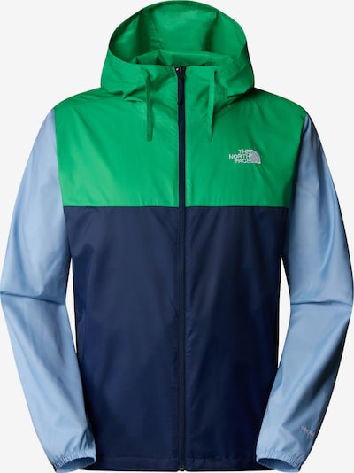 THE NORTH FACE Veste outdoor 'Cyclone' en bleu marine / bleu clair / vert, Vue avec produit