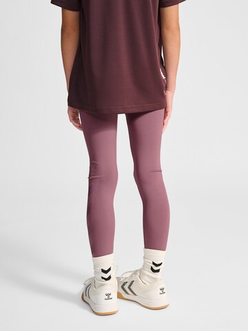 Hummel Skinny Sportbroek 'Pulse' in Lila