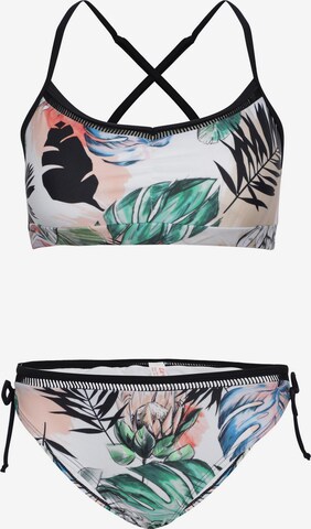 La V Triangel Bikini 'Bikini classic met kant detail' in Gemengde kleuren: voorkant