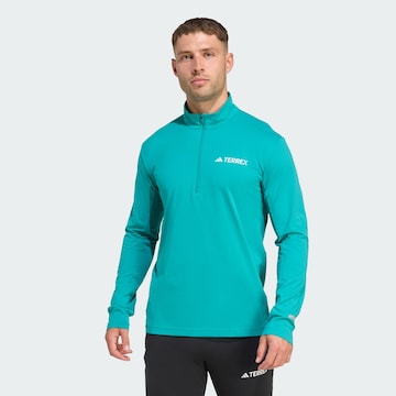 ADIDAS TERREX Performance shirt 'Xperior' in Blue: front