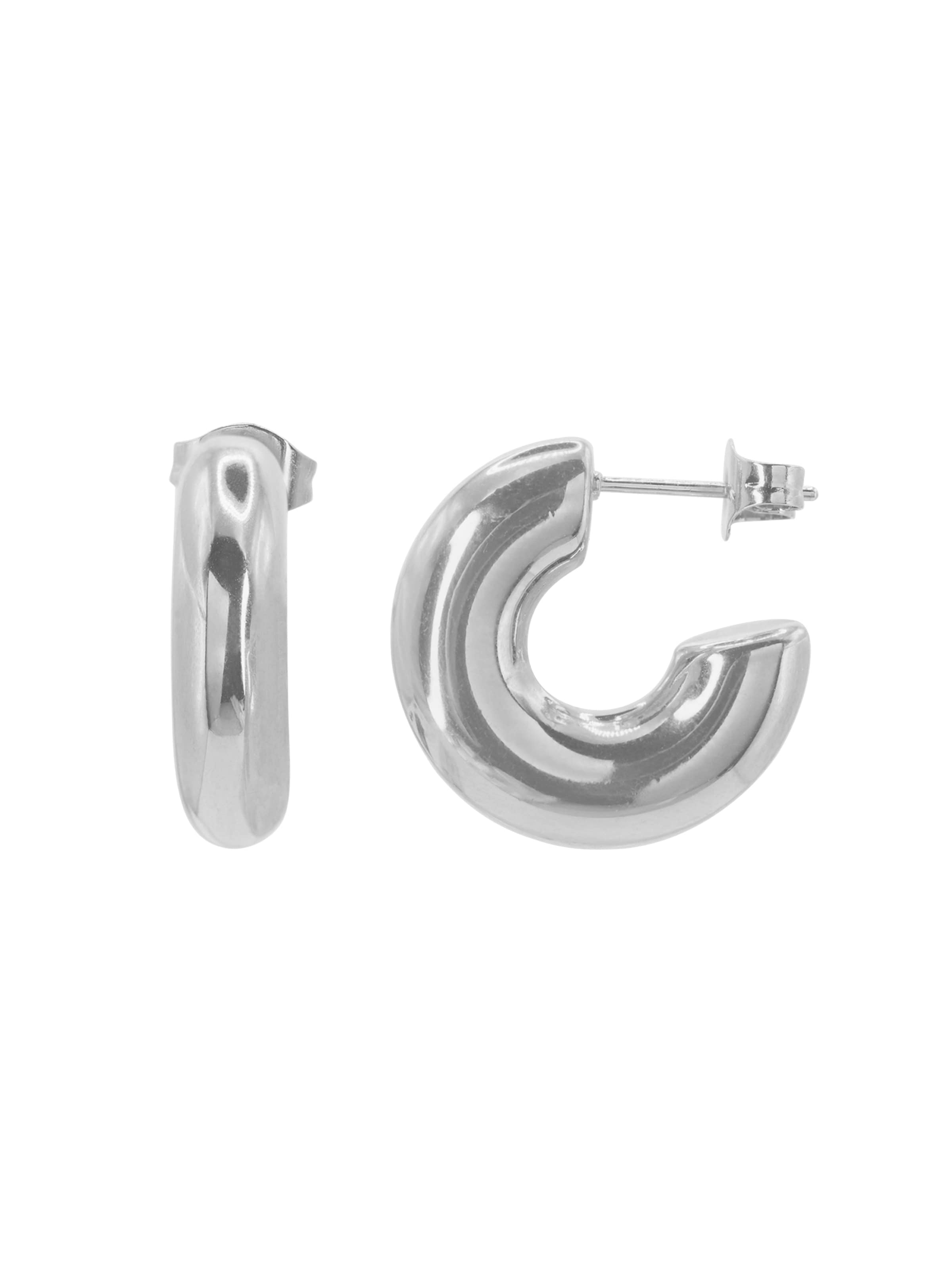 Boucles d'oreilles 'Heius' Heideman en argent : devant