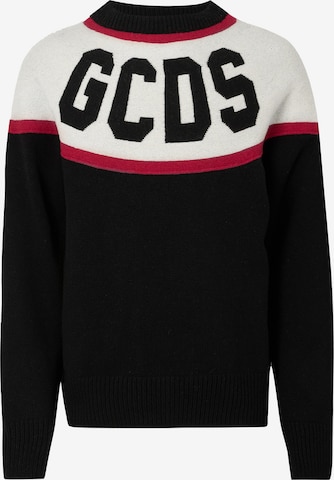 GCDS Sweter w kolorze czarny: przód