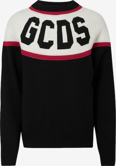 GCDS Pulover u crvena / crna / vuneno bijela, Pregled proizvoda