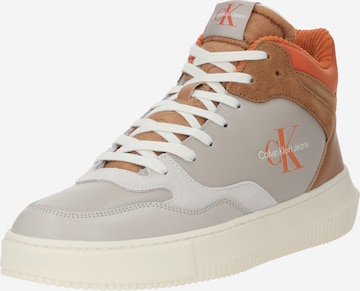 Calvin Klein Jeans High-Top Sneakers 'CHUNKY' in Grey: front