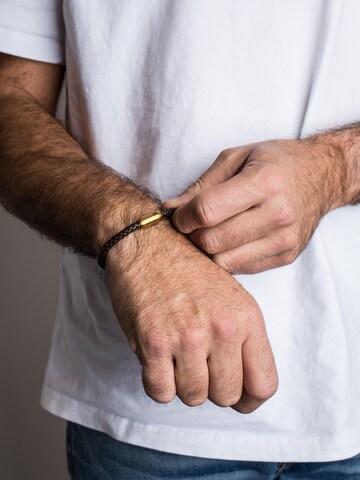 Akitsune Bracelet 'Silvus' in Brown: front