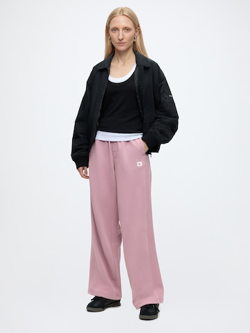Calvin Klein Jeans Wide leg Παντελόνι σε ροζ