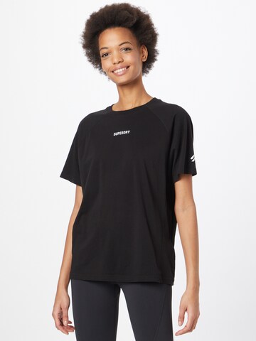 Superdry - Camiseta en negro: frente