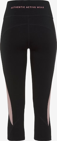 VIVANCE Skinny Sportbroek in Zwart