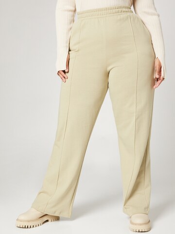 A LOT LESS Wide leg Trousers 'May' in Beige: front