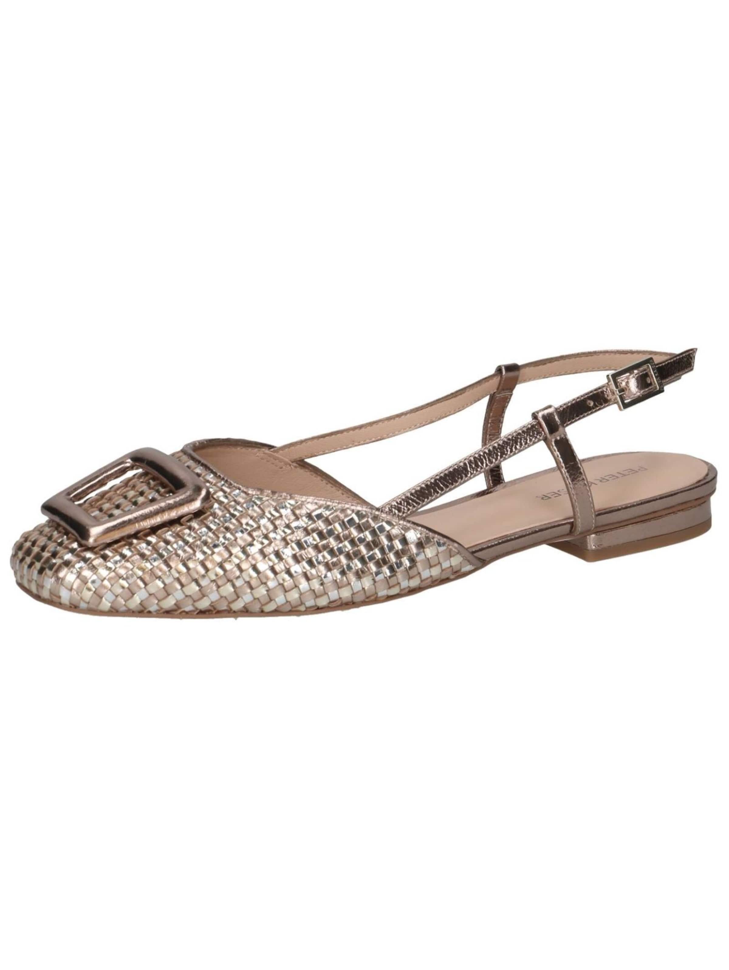 Sandales PETER KAISER en or : devant