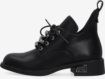 VENEZIA Schnürstiefelette in Schwarz: Vorderseite