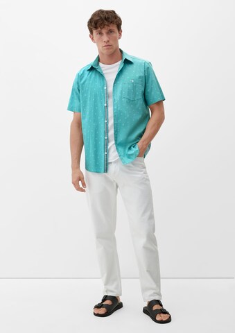 s.Oliver Regular fit Button Up Shirt in Blue