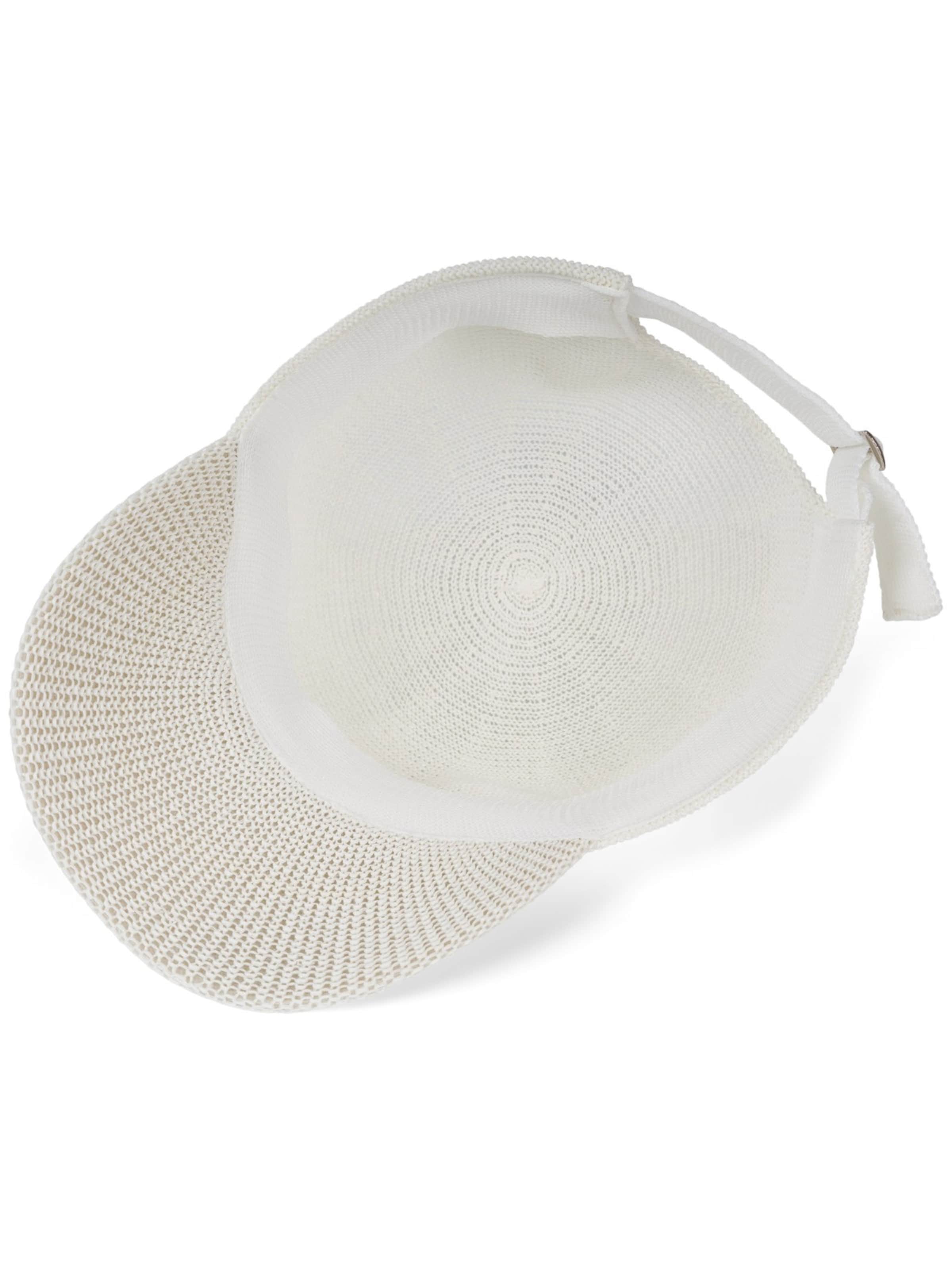 styleBREAKER Cap 'Papierstroh Baseball Cap' in White