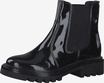 TAMARIS - Botas Chelsea en negro: frente