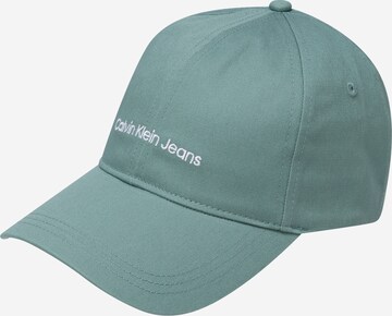 Casquette 'INSTITUTIONAL' Calvin Klein Jeans en vert : devant