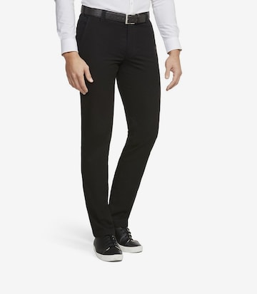 MEYER Slimfit Chino in Zwart: voorkant