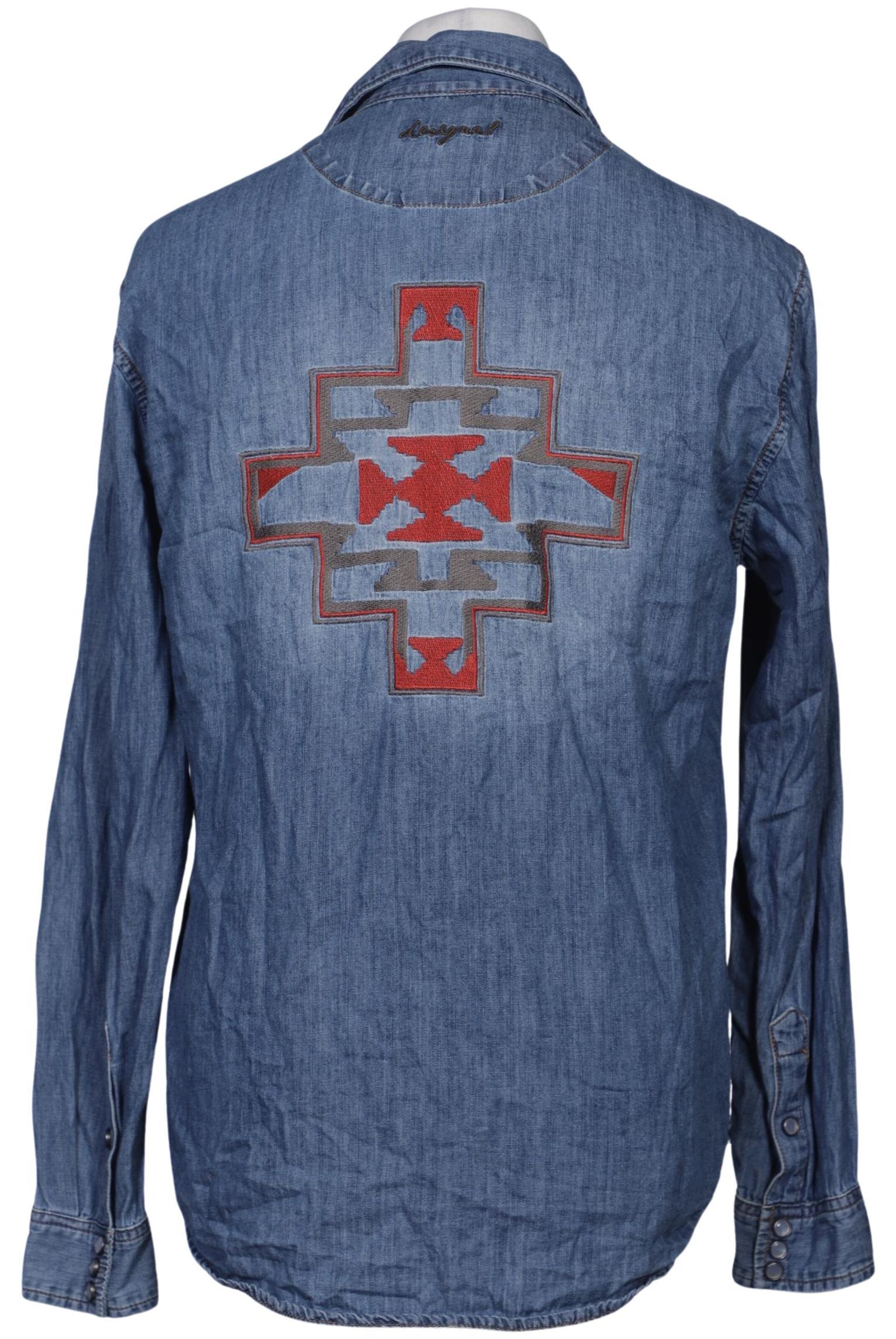 Desigual Button Up Shirt in L in Blue