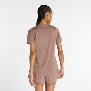 new balance Functioneel shirt 'Athletics' in Bruin