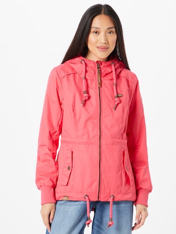 Ragwear Between-Season Jacket 'DANKA' in Pink: front