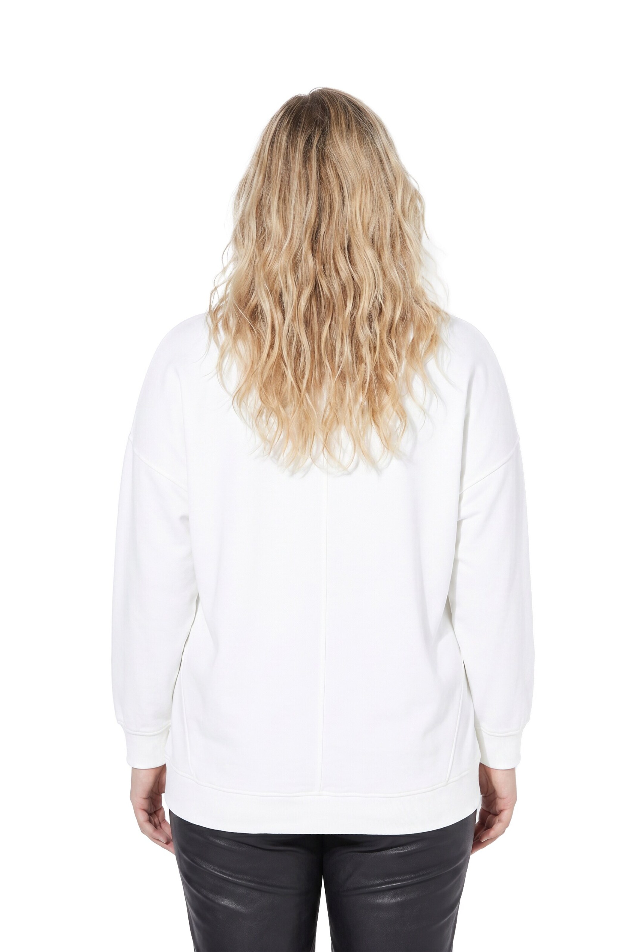 Ulla Popken Sweatshirt in White